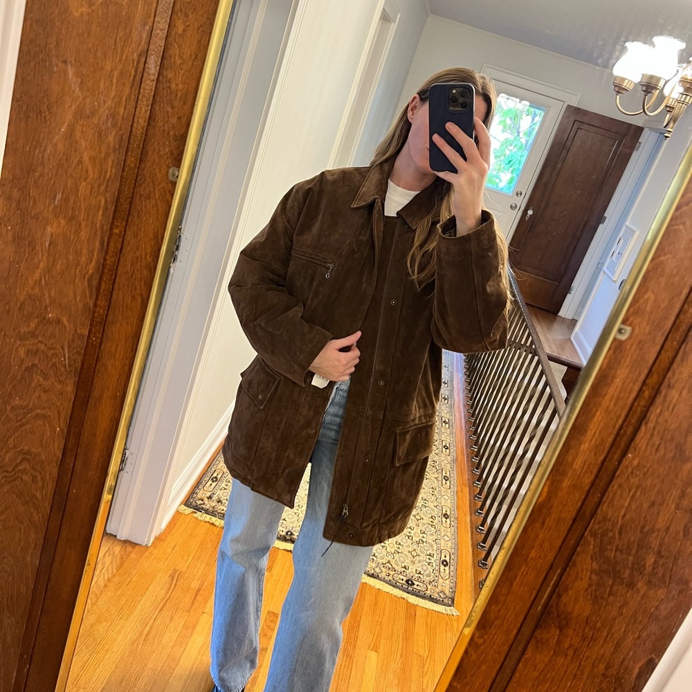 Vintage Ralph Lauren Suede Jacket / Chore Coat